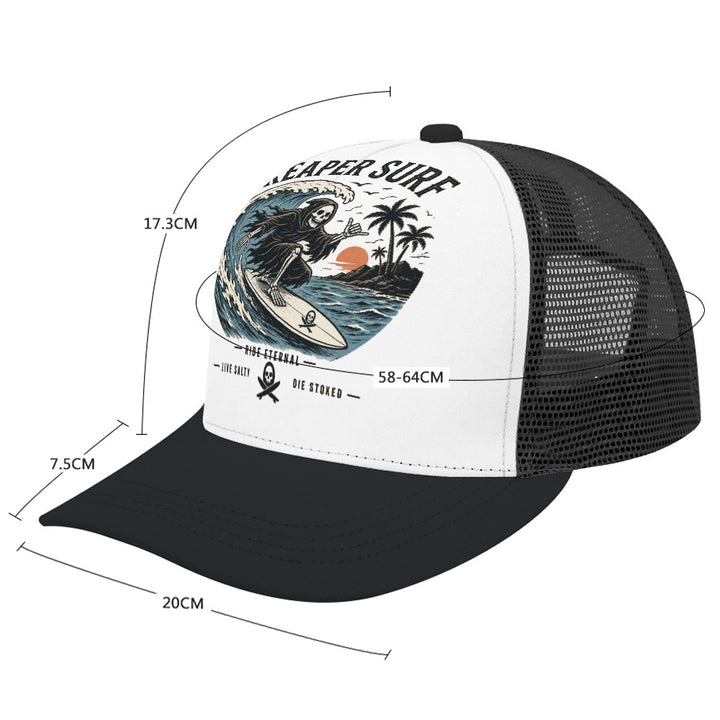 Baseball Cap Bent glue rear hollow (multi-color optional)