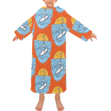 Load image into Gallery viewer, Blanket Robe with Sleeves for Kids
