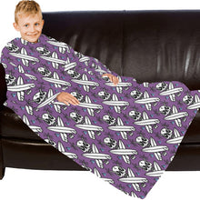 Load image into Gallery viewer, Blanket Robe with Sleeves for Kids
