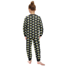 Load image into Gallery viewer, Little Girls&#39; Crew Neck Long Pajama Set
