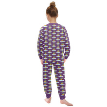 Load image into Gallery viewer, Little Girls&#39; Crew Neck Long Pajama Set
