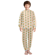 Load image into Gallery viewer, Big Boys&#39; Crew Neck Long Pajama Set
