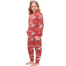 Load image into Gallery viewer, Little Girls&#39; Crew Neck Long Pajama Set
