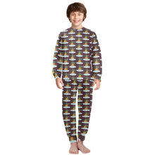 Load image into Gallery viewer, Big Boys&#39; Crew Neck Long Pajama Set
