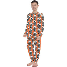 Load image into Gallery viewer, Big Boys&#39; Crew Neck Long Pajama Set
