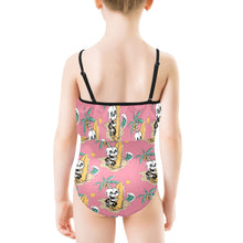 Load image into Gallery viewer, Kids&#39; Spaghetti Strap Ruffle Swimsuit
