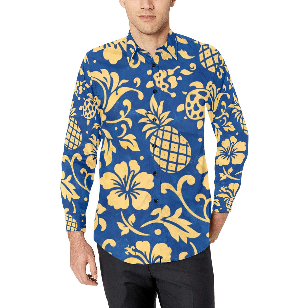Men's All Over Print Long Sleeve Shirt(Without Pocket)(T61)