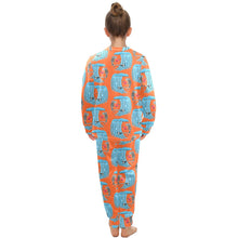 Load image into Gallery viewer, Big Girls&#39; Crew Neck Long Pajama Set
