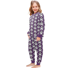 Load image into Gallery viewer, Little Girls&#39; Crew Neck Long Pajama Set
