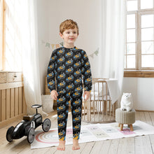 Load image into Gallery viewer, Little Boys&#39; Crew Neck Long Pajama Set
