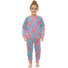 Load image into Gallery viewer, Little Girls&#39; Crew Neck Long Pajama Set
