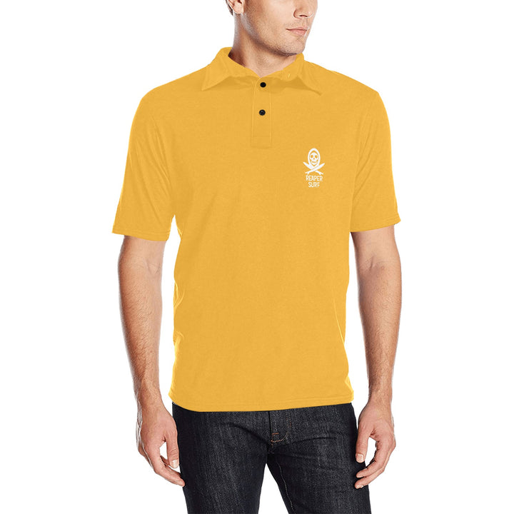 Men's All Over Print Polo Shirt (T55)