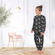 Load image into Gallery viewer, Big Girls&#39; Crew Neck Long Pajama Set
