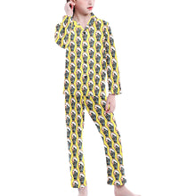 Load image into Gallery viewer, Big Girls&#39; V-Neck Long Pajama Set
