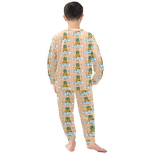 Load image into Gallery viewer, Little Boys&#39; Crew Neck Long Pajama Set
