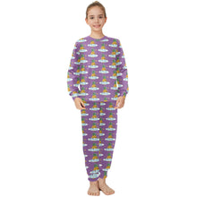 Load image into Gallery viewer, Big Girls&#39; Crew Neck Long Pajama Set
