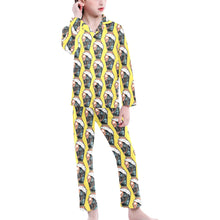 Load image into Gallery viewer, Big Girls&#39; V-Neck Long Pajama Set
