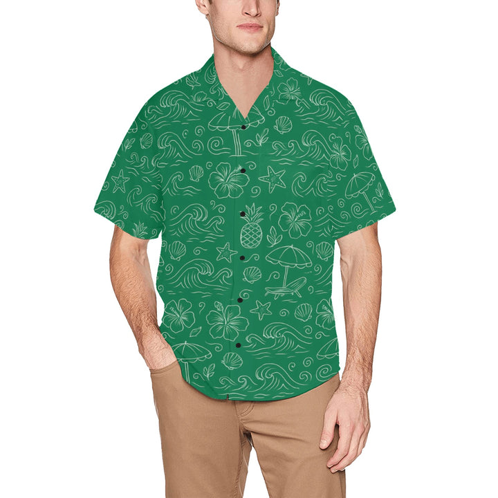 Hawaiian Shirt with Chest Pocket