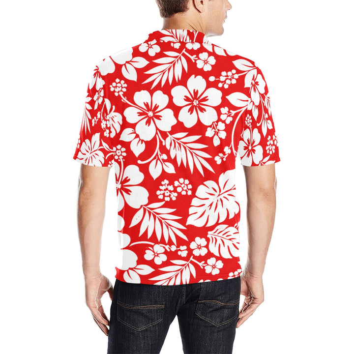 Men's All Over Print Polo Shirt (T55)