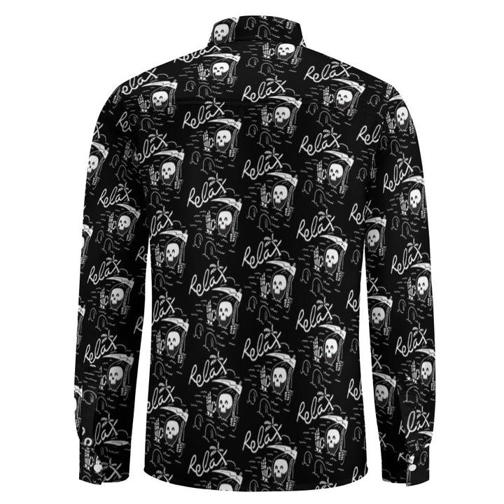 Casual One Pocket Long Sleeve Shirt