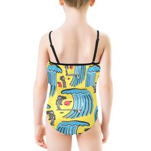 Load image into Gallery viewer, Kids&#39; Spaghetti Strap Ruffle Swimsuit
