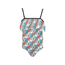 Load image into Gallery viewer, Kids&#39; Spaghetti Strap Ruffle Swimsuit
