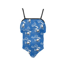 Load image into Gallery viewer, Kids&#39; Spaghetti Strap Ruffle Swimsuit
