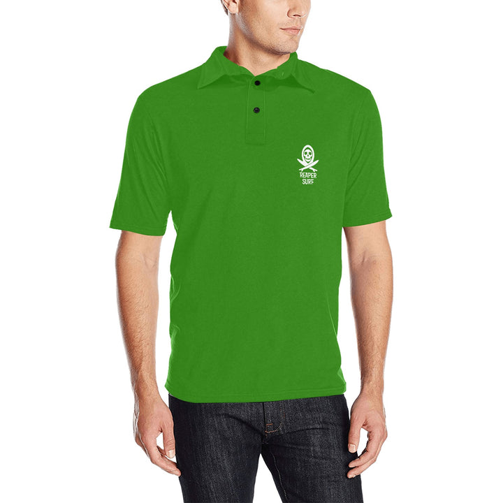 Men's All Over Print Polo Shirt (T55)