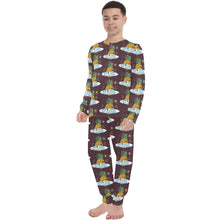 Load image into Gallery viewer, Big Boys&#39; Crew Neck Long Pajama Set
