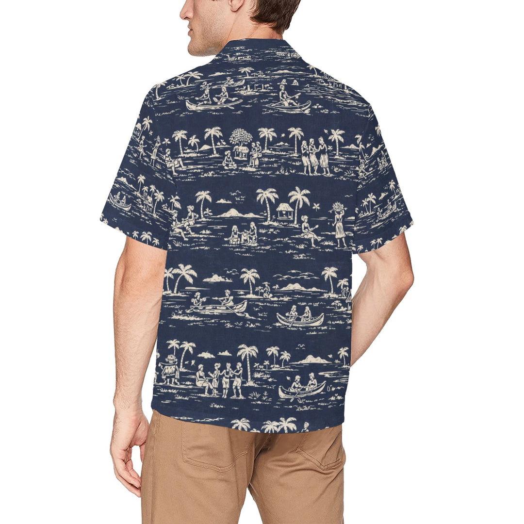 Hawaiian Shirt with Chest Pocket (T58)