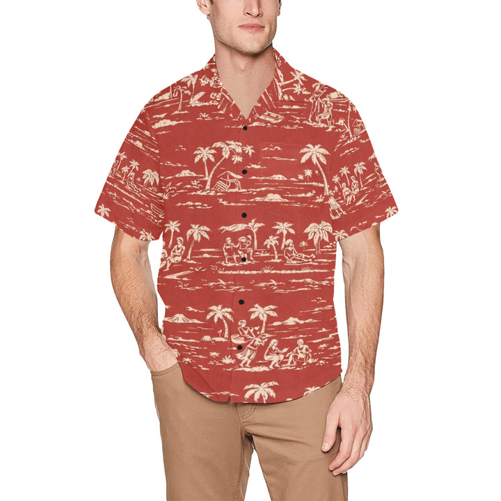 Hawaiian Shirt with Chest Pocket (T58)