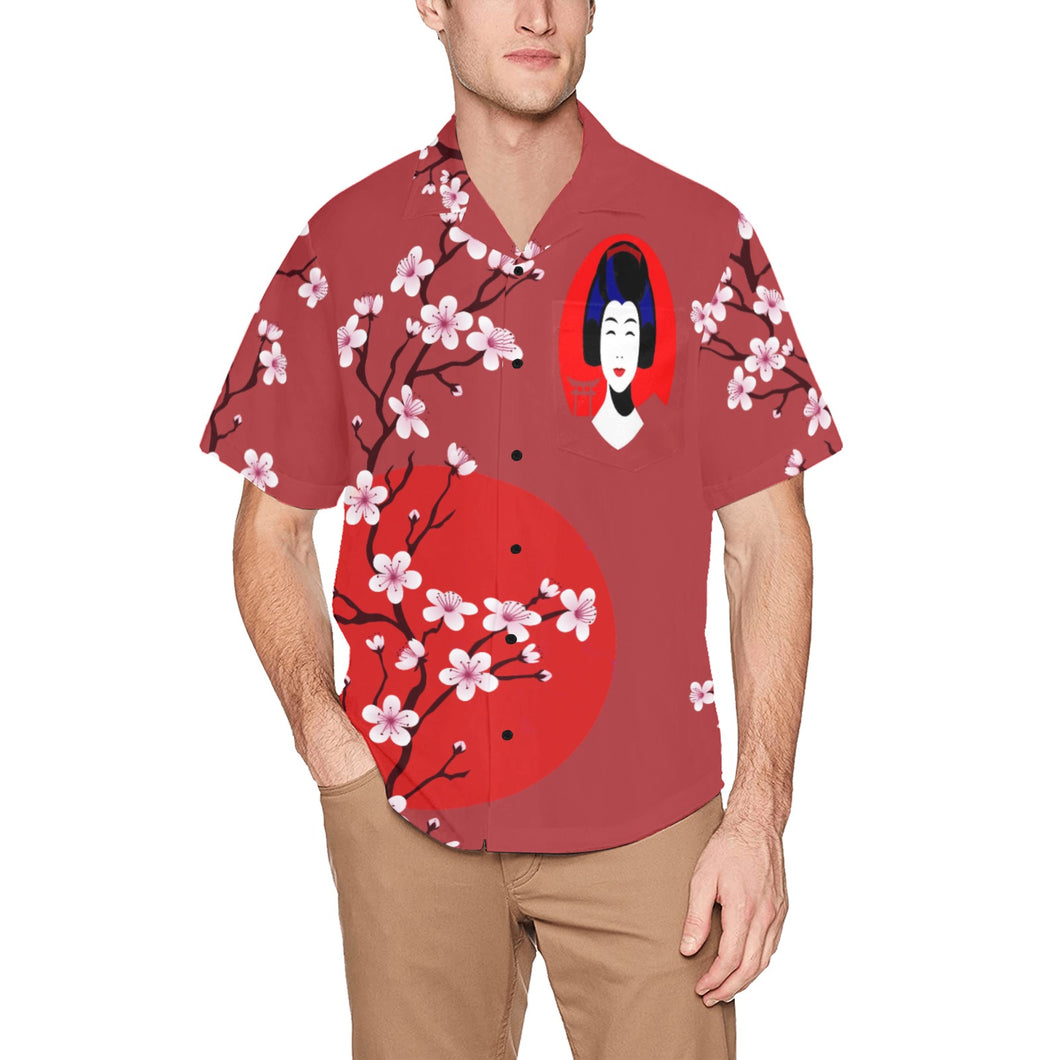 Hawaiian Shirt with Chest Pocket