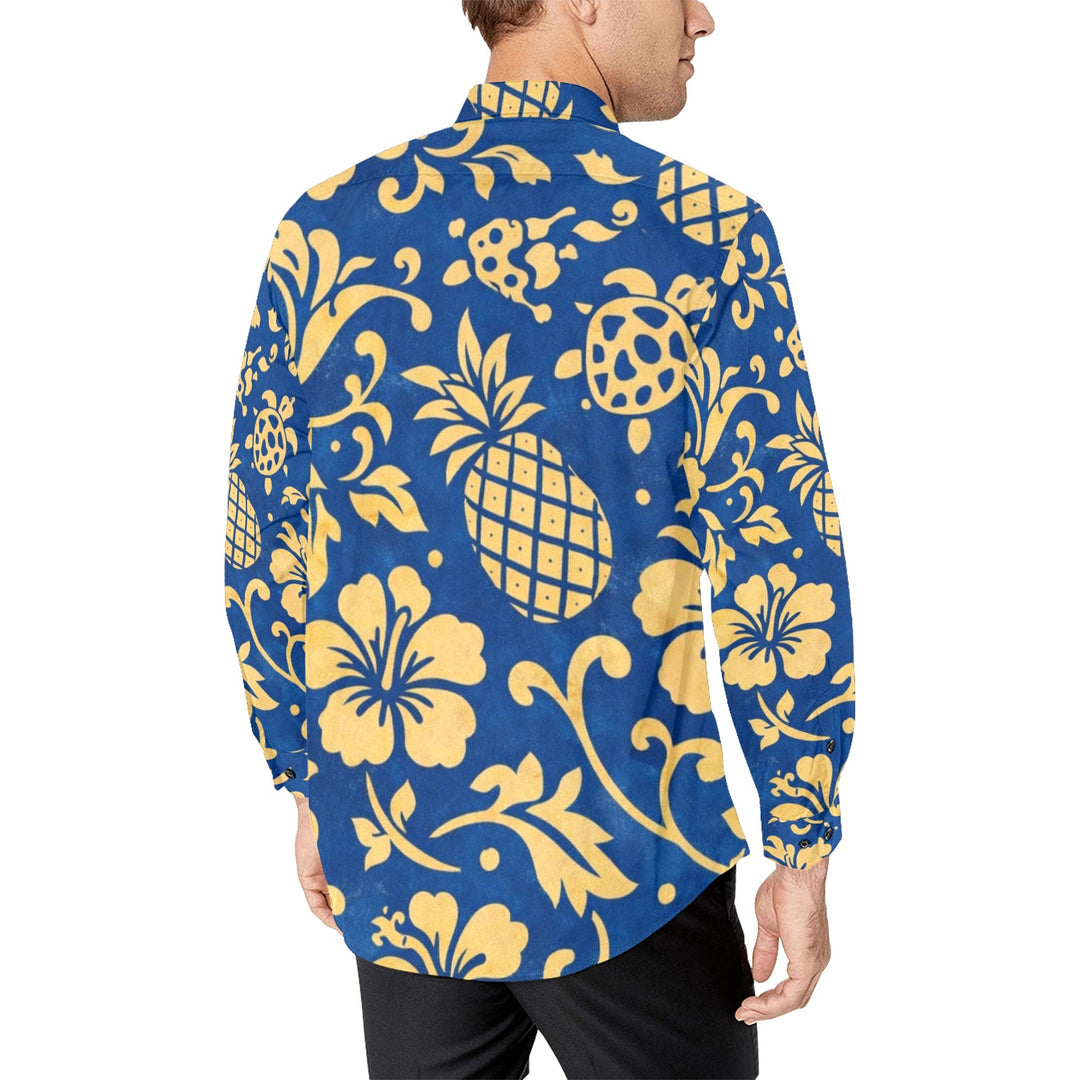 Men's All Over Print Long Sleeve Shirt(Without Pocket)(T61)