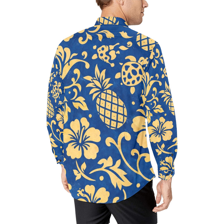 Men's All Over Print Long Sleeve Shirt(Without Pocket)(T61)