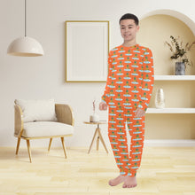 Load image into Gallery viewer, Big Boys&#39; Crew Neck Long Pajama Set
