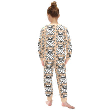 Load image into Gallery viewer, Little Girls&#39; Crew Neck Long Pajama Set
