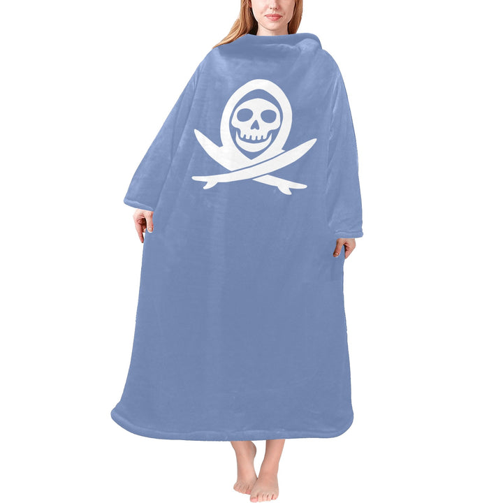 Blanket Robe with Sleeves for Adults