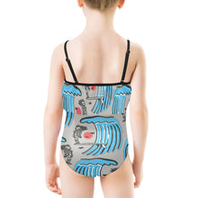 Load image into Gallery viewer, Kids&#39; Spaghetti Strap Ruffle Swimsuit
