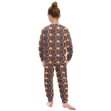 Load image into Gallery viewer, Little Girls&#39; Crew Neck Long Pajama Set
