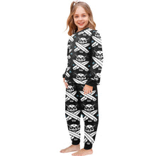 Load image into Gallery viewer, Little Girls&#39; Crew Neck Long Pajama Set
