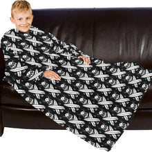 Load image into Gallery viewer, Blanket Robe with Sleeves for Kids
