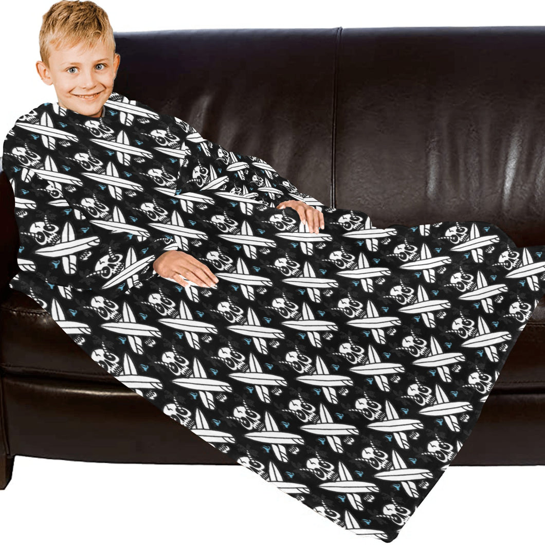 Blanket Robe with Sleeves for Kids