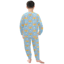 Load image into Gallery viewer, Little Boys&#39; Crew Neck Long Pajama Set
