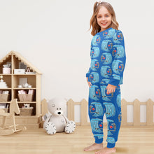 Load image into Gallery viewer, Little Girls&#39; Crew Neck Long Pajama Set
