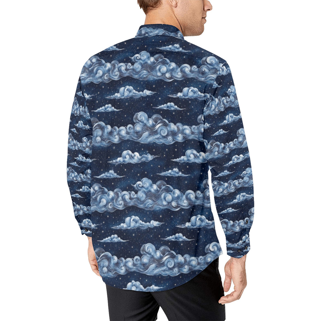 Men's All Over Print Long Sleeve Shirt(Without Pocket)(T61)