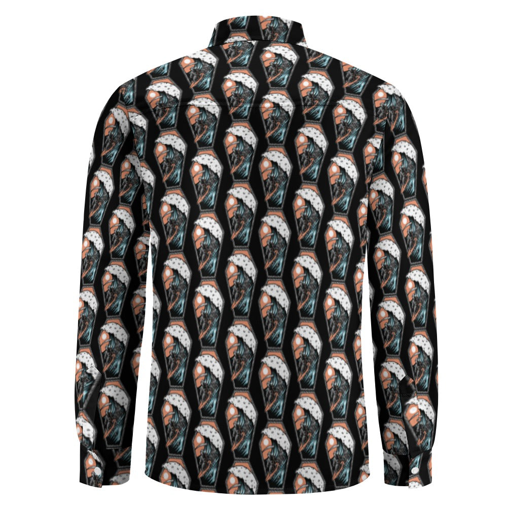 Casual One Pocket Long Sleeve Shirt
