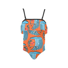 Load image into Gallery viewer, Kids&#39; Spaghetti Strap Ruffle Swimsuit
