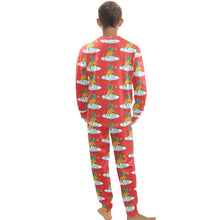 Load image into Gallery viewer, Big Boys&#39; Crew Neck Long Pajama Set
