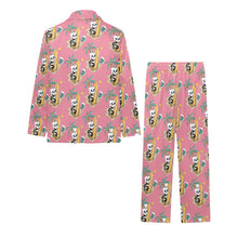 Load image into Gallery viewer, Big Girls&#39; V-Neck Long Pajama Set
