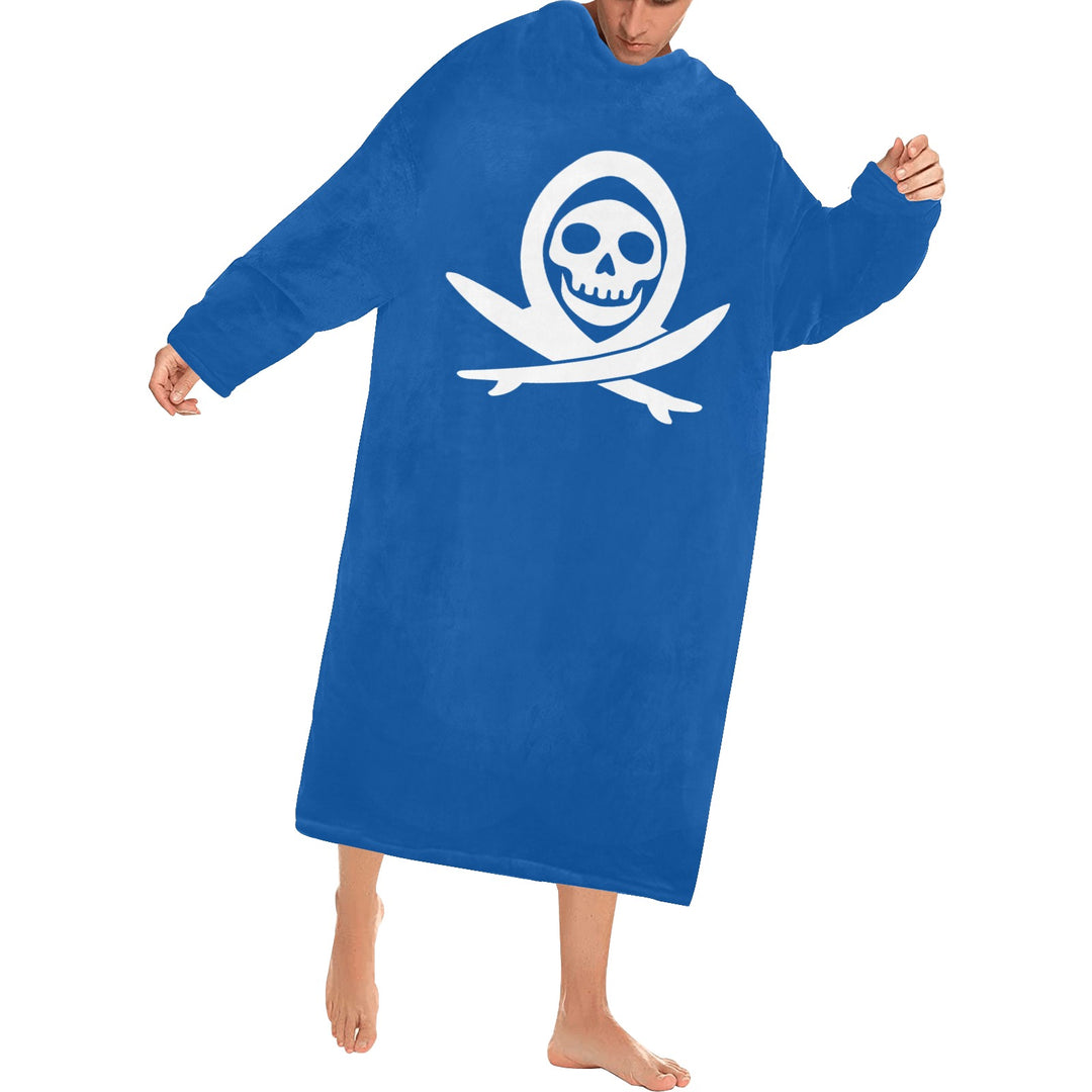 Blanket Robe with Sleeves for Adults